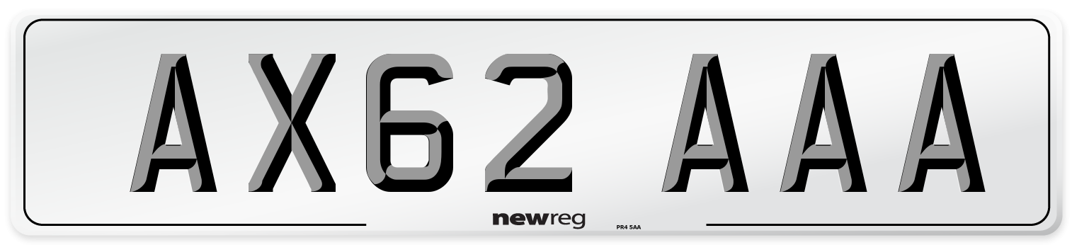 AX62 AAA Number Plate from New Reg